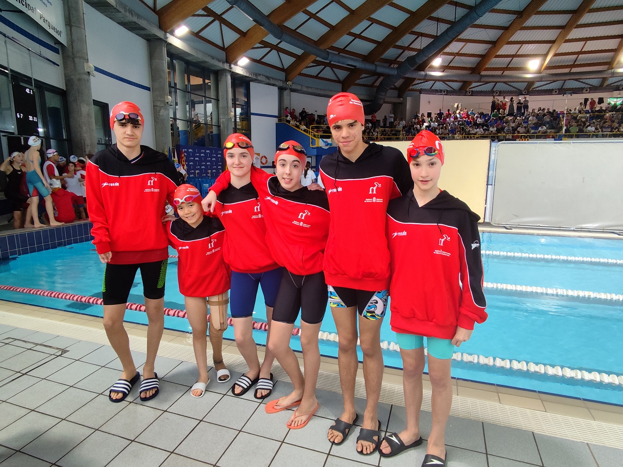 Navarra realizó un buen papel en el Campeonato de España Escolar de natación del CSD en Valladolid
